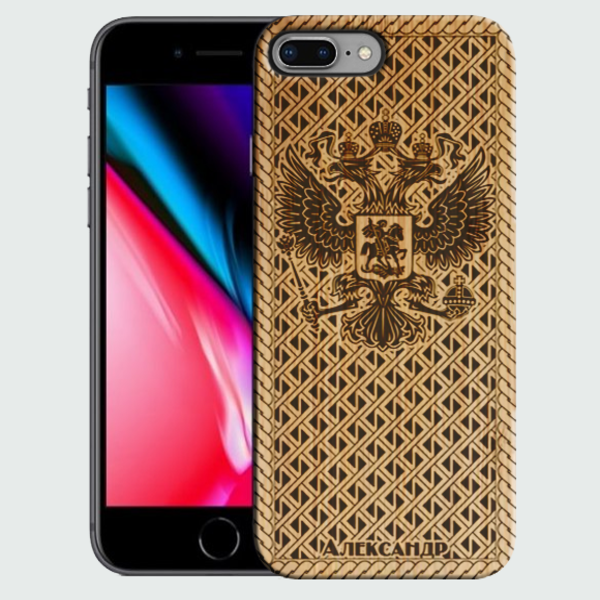 Создать деревянный чехол для Apple iPhone 8 plus Создать чехол со своим дизайном от lastprint.ru