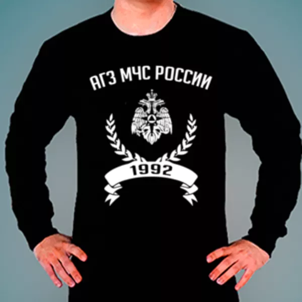 Свитшот с логотипом Академия гражданской защиты МЧС России (АГЗ МЧС России)