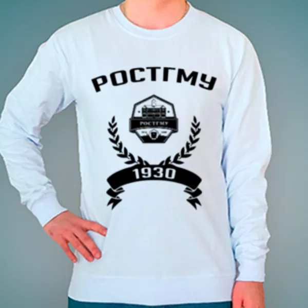 Свитшот с логотипом Ростовский государственный медицинский университет (РостГМУ)