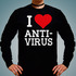 Свитшот I Love Antivirus