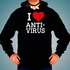 Толстовка I Love Antivirus