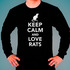 Свитшот Keep Calp and Love Rats