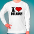 Свитшот I Love Belarus