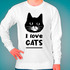 Свитшот I love Cats