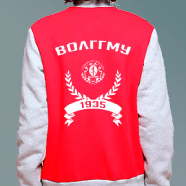 Бомбер с логотипом Волгоградский государственный медицинский университет (ВолгГМУ)