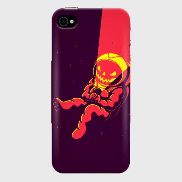 Чехол для iPhone 4 Космонавт со страшным лицом Чехол для iPhone 4 Космонавт со страшным лицом
