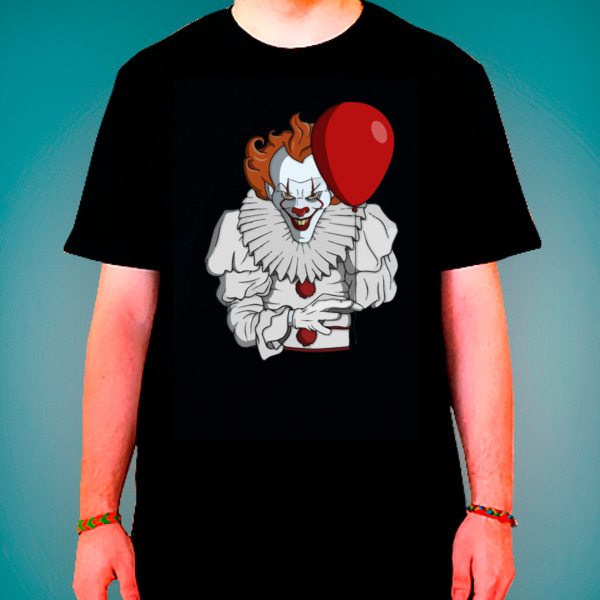 In my room clown. Pennywise футболка. Футболка клоун. Майка клоун. Принты на футболку с клоунами.