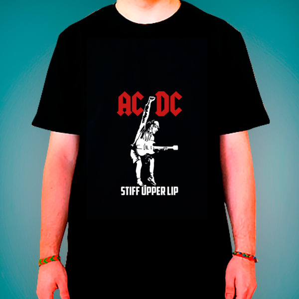 Customarket / футболка с AC DC.